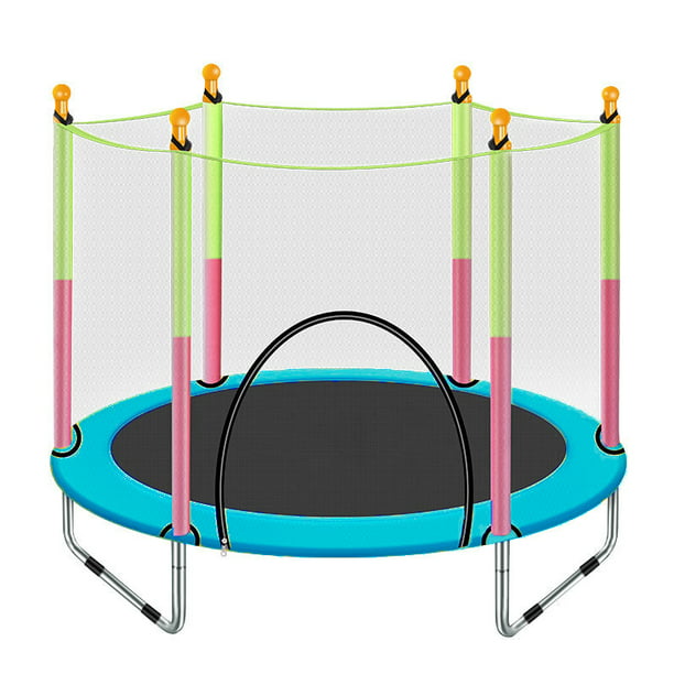 Round Kid Trampoline Safety Net Enclosure Fitness Exercise Enclosure Jumping Pad